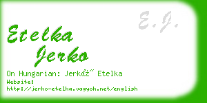 etelka jerko business card